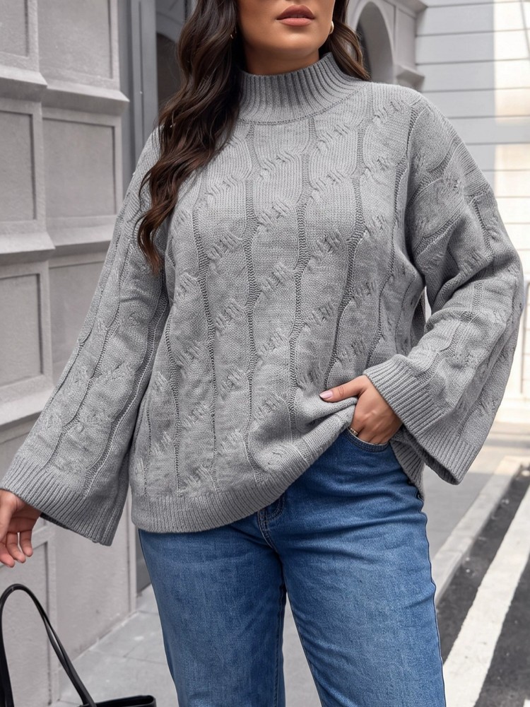 Winter Clothing Plus Size - Sweter Rajut Lengan Panjang Musim Dingin