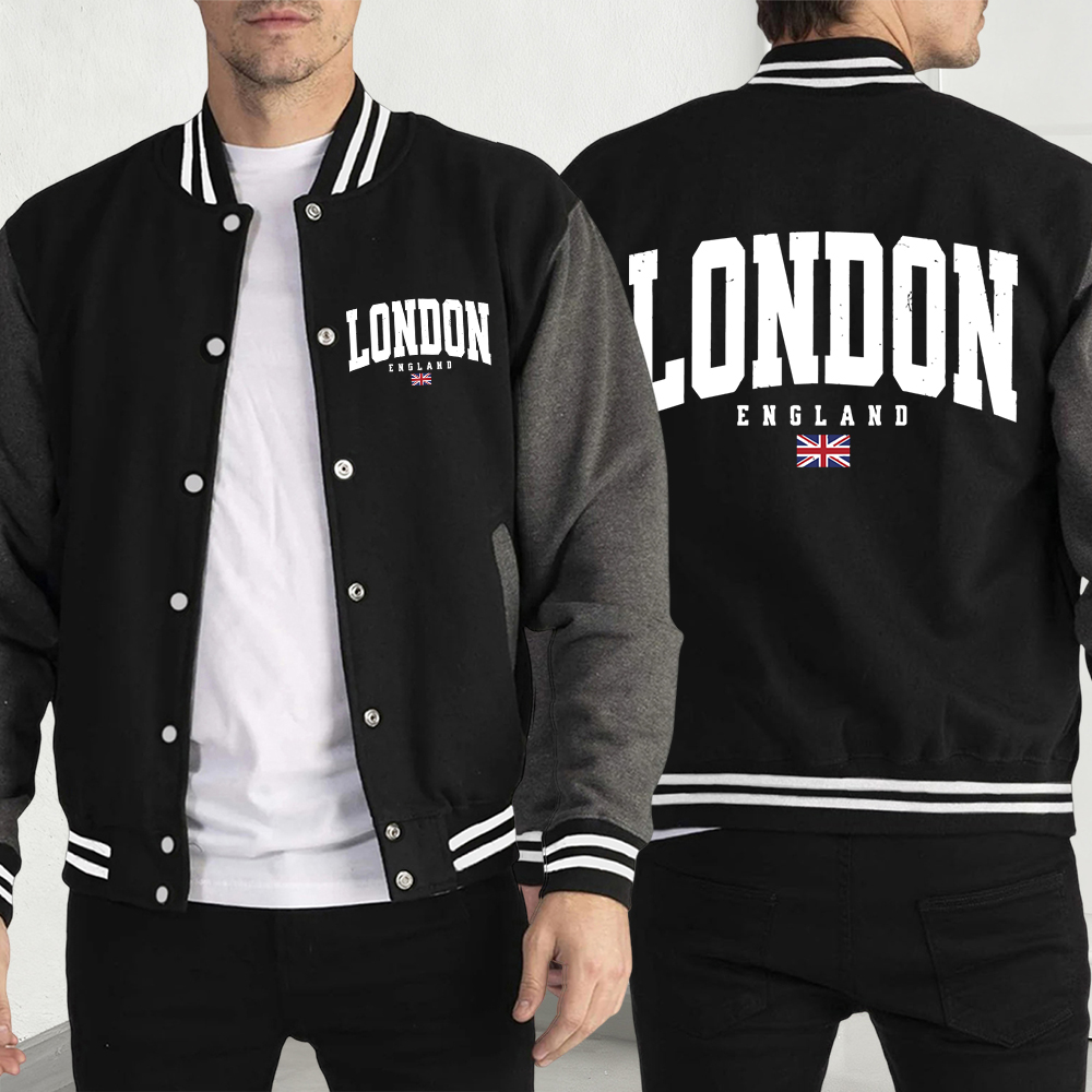 Winter Clothing London - Jaket Pria Bendera Inggris London Pakaian