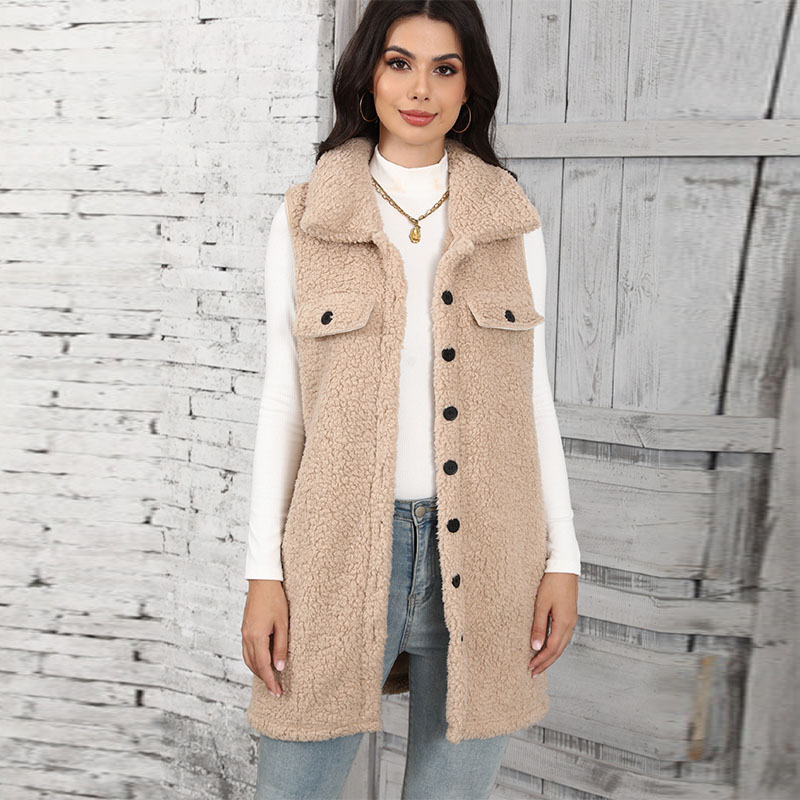 Winter Clothing On Sale - Rompi Bulu Domba Wanita Model Klasik,