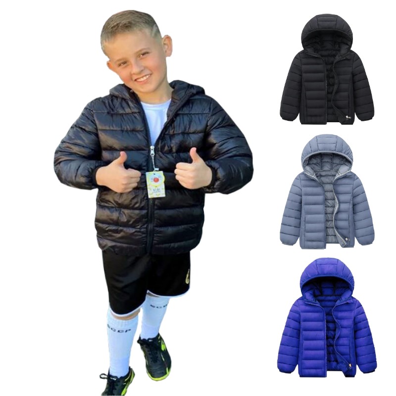 Winter Clothing For Boys - Jaket bertudung ringan anak laki-laki perempuan,