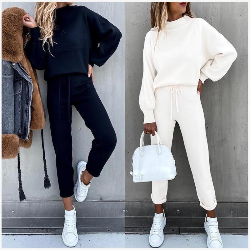 Winter Clothing Color - Setelan Kaos Kerah Tinggi Kasual Tebal