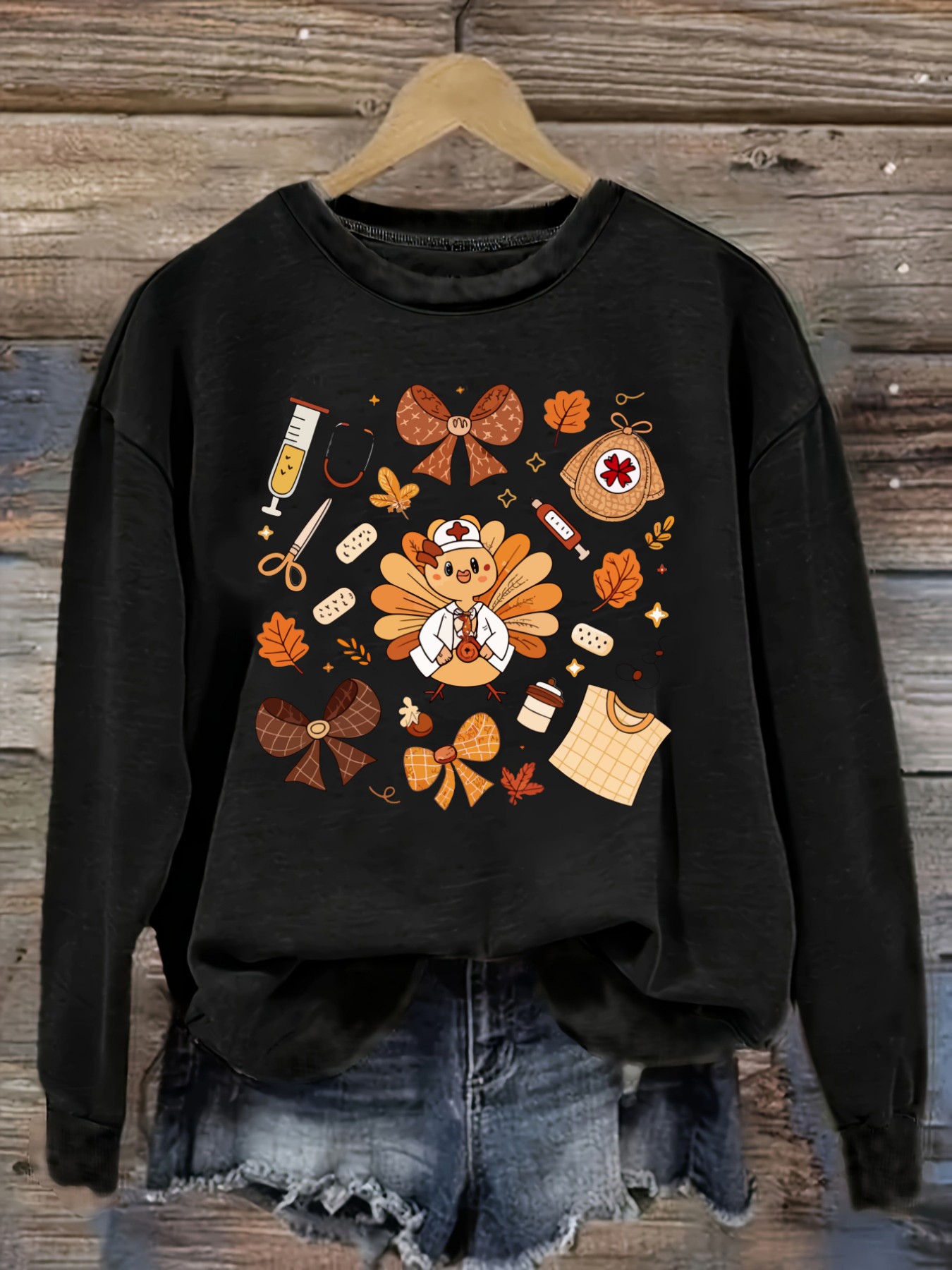 Winter Clothing For - Kaos Wanita Lengan Panjang Kasual Kerah