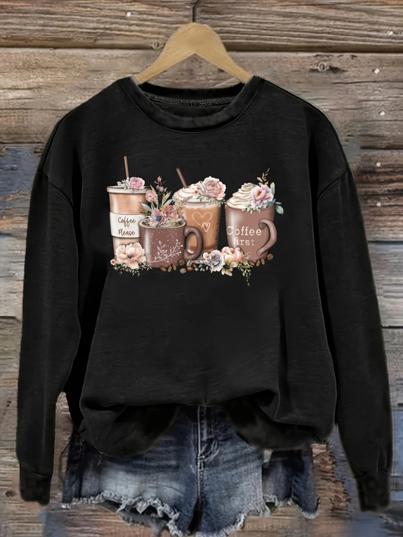 Winter Clothing For - Kaos Wanita Lengan Panjang Kasual Kerah