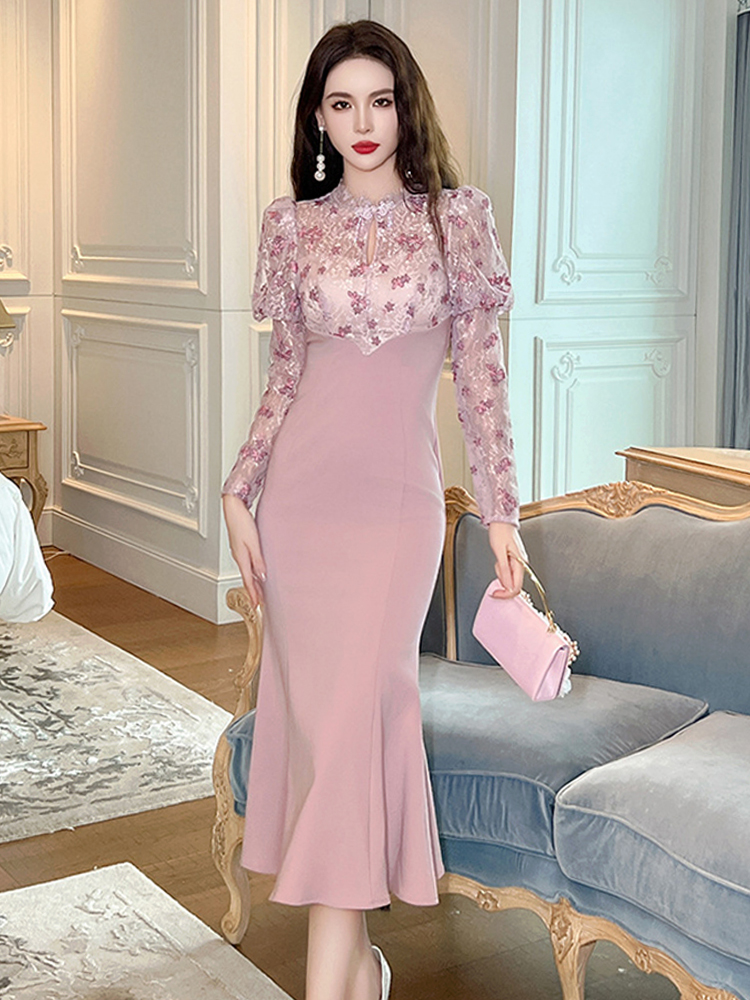 Winter Clothing H&M - Qipao gaun panjang putri duyung musim