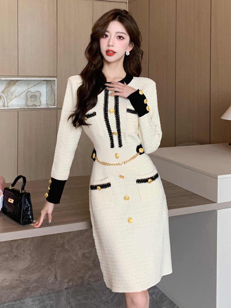 Winter Clothing H&M - Gaun rajut pendek Formal musim gugur