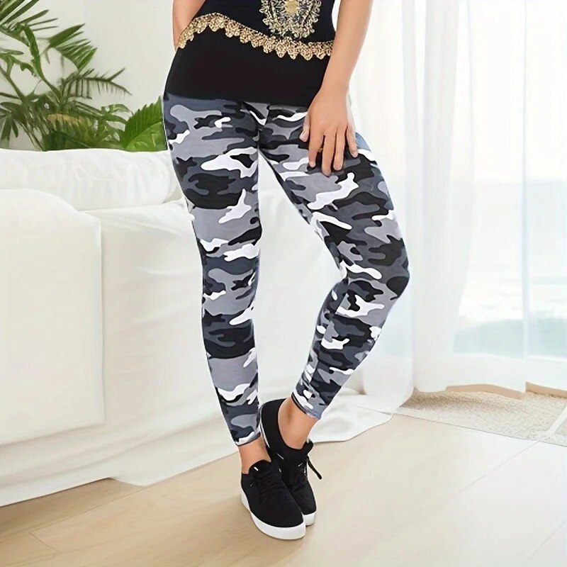 Winter Clothing On Sale - Celana ketat wanita seksi abu-abu putih