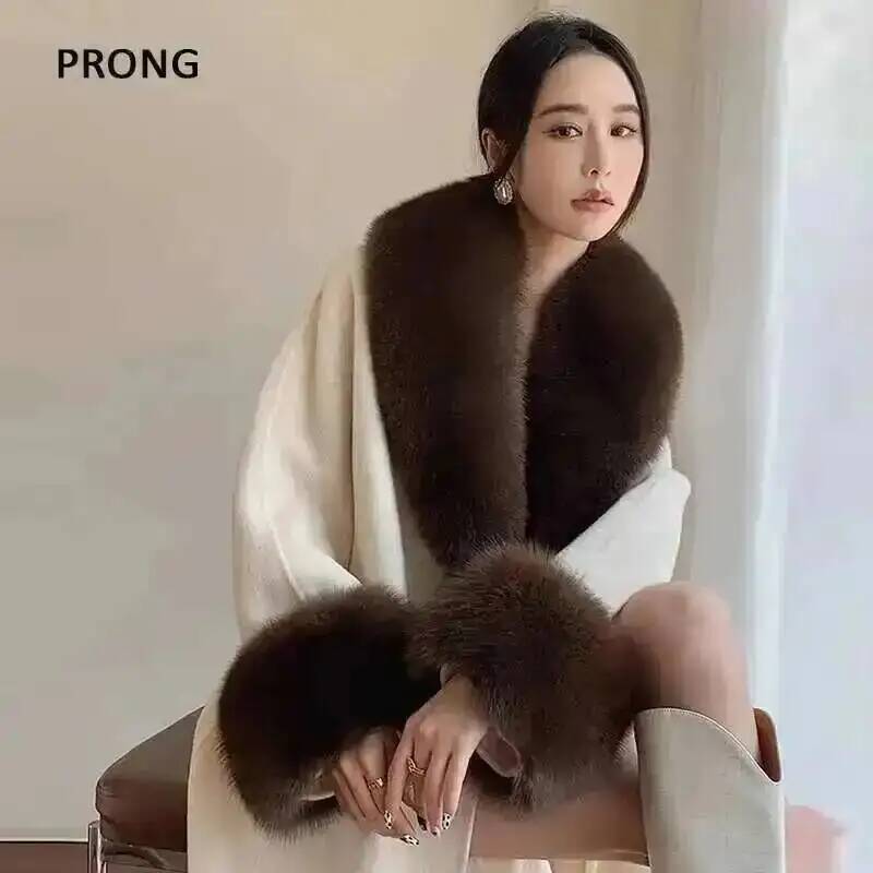 Winter Clothing Color - Jaket mantel musim dingin kerah bulu