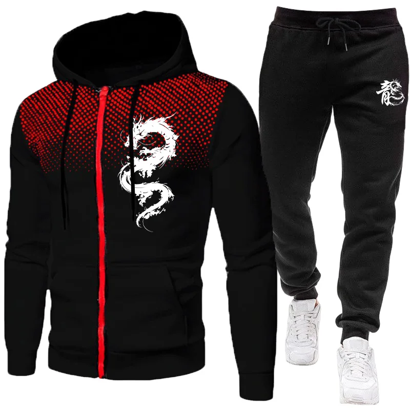 Winter Clothing Kit - Setelan Pria Motif Naga Paris, Set
