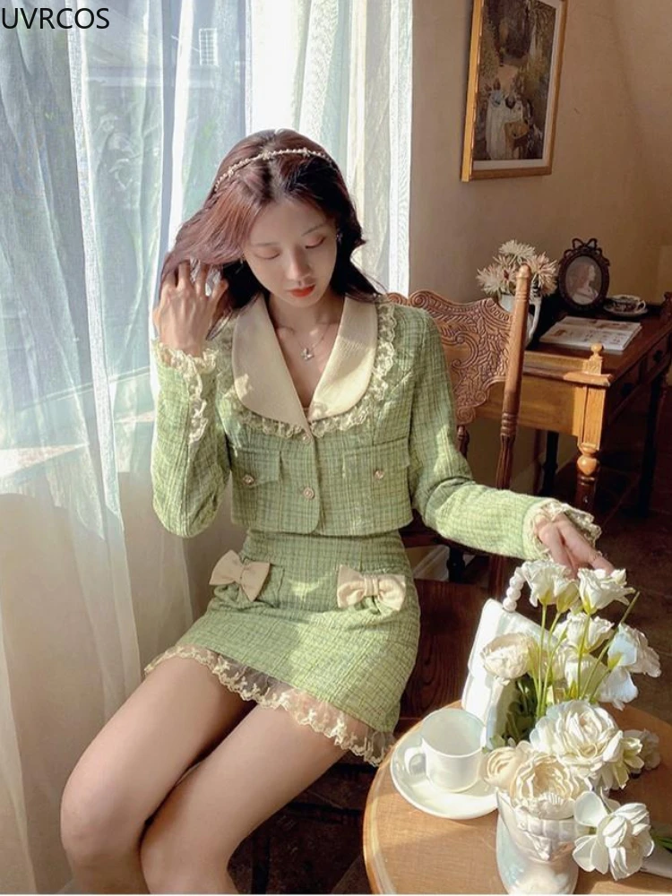 Set rok kotak-kotak Tweed mani - Winter Clothing Kit ulasan dan harga