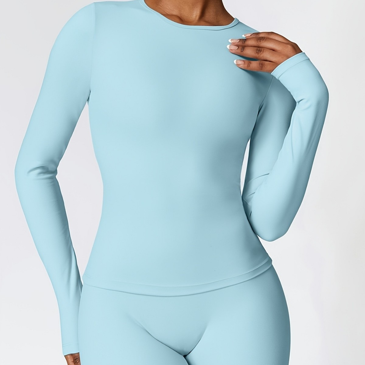 Setelan yoga ketat lengan panj - Winter Clothing Color ulasan dan harga