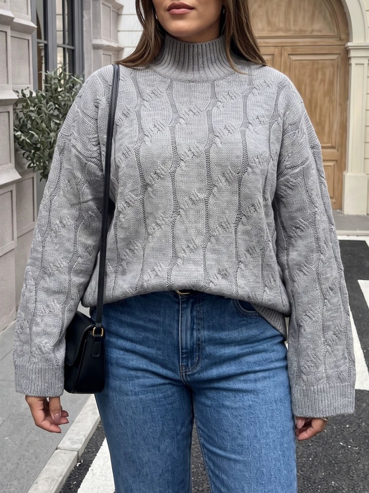Sweter Rajut Lengan Panjang Mu - Winter Clothing Plus Size ulasan dan harga