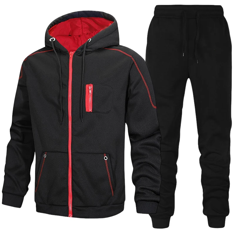 Setelan Olahraga Pria, Hoodie  - Winter Clothing Matching ulasan dan harga