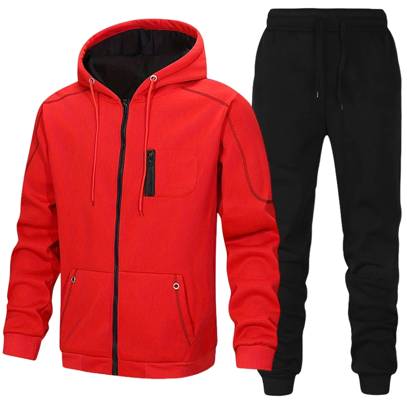 Setelan Olahraga Pria, Hoodie  - Winter Clothing Matching ulasan dan harga