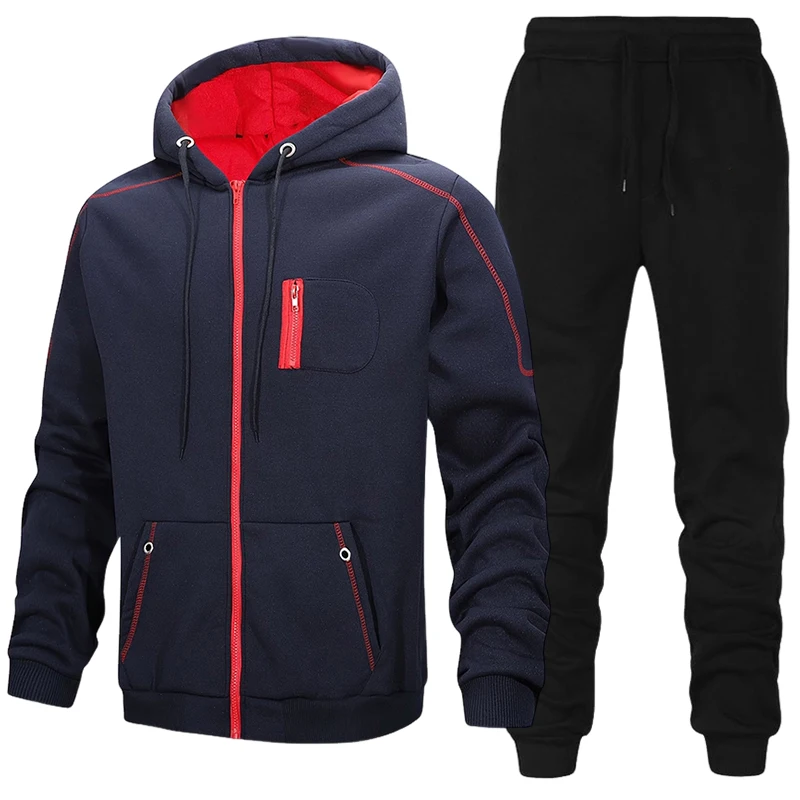 Setelan Olahraga Pria, Hoodie  - Winter Clothing Matching ulasan dan harga