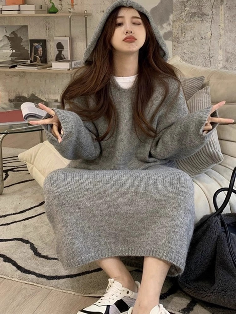 Sweater panjang wanita, gaya K - Winter Clothing H&M ulasan dan harga