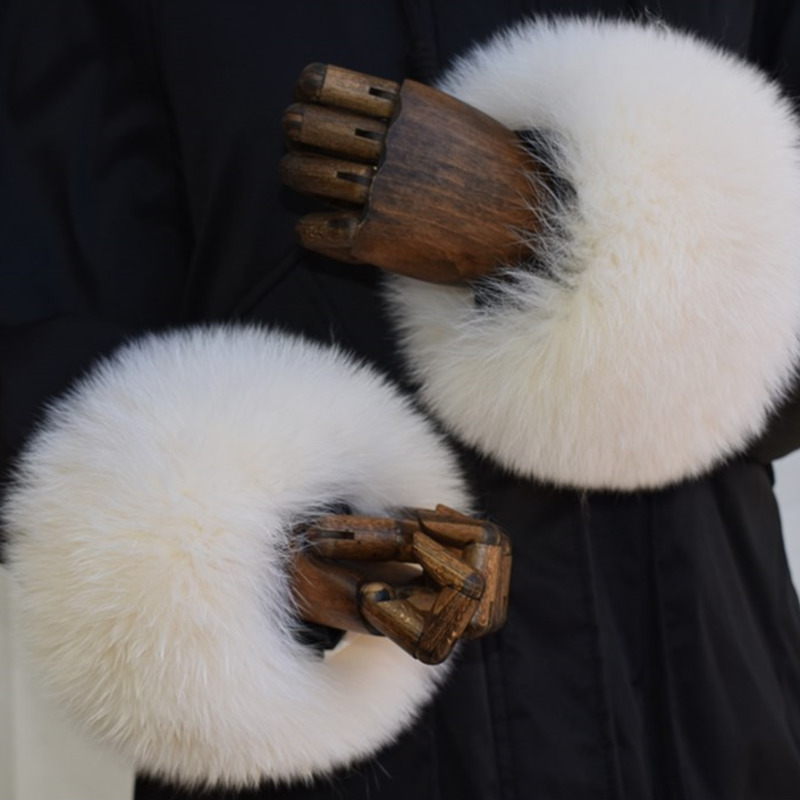 Manset bulu rubah untuk wanita - Winter Clothing Color ulasan dan harga
