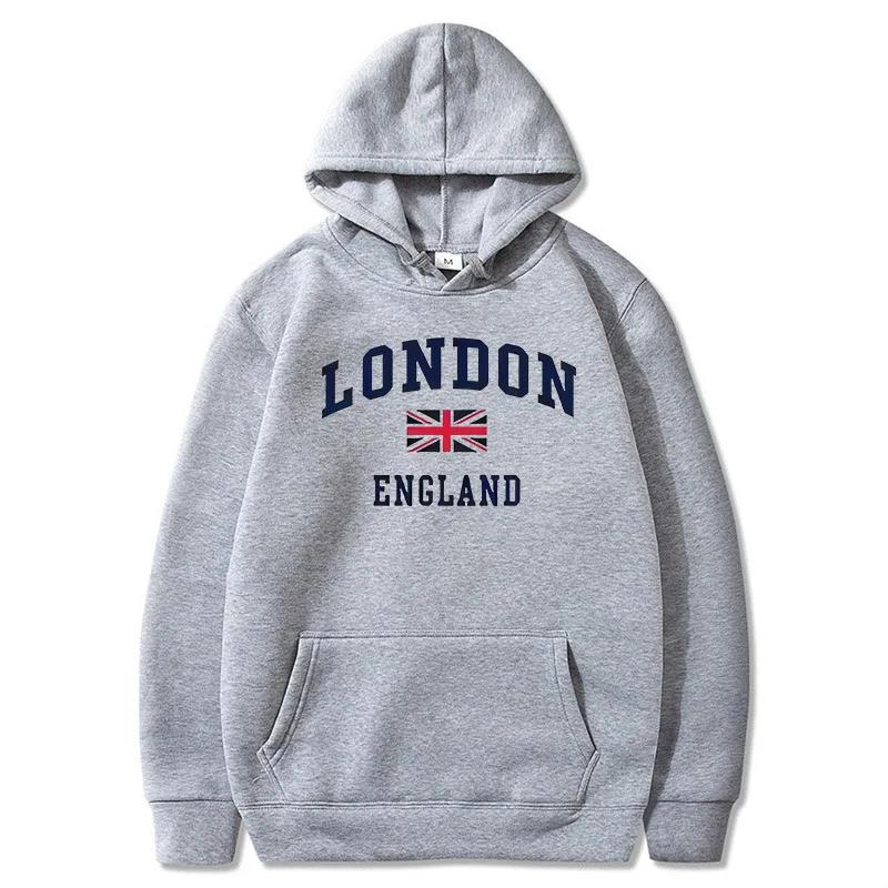 London England Hoodie Pria, Sw - Winter Clothing London ulasan dan harga