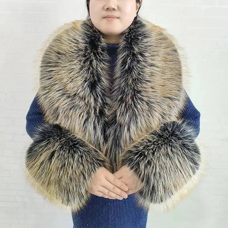 Selendang Bulu Imitasi Rubah B - Winter Clothing Color ulasan dan harga