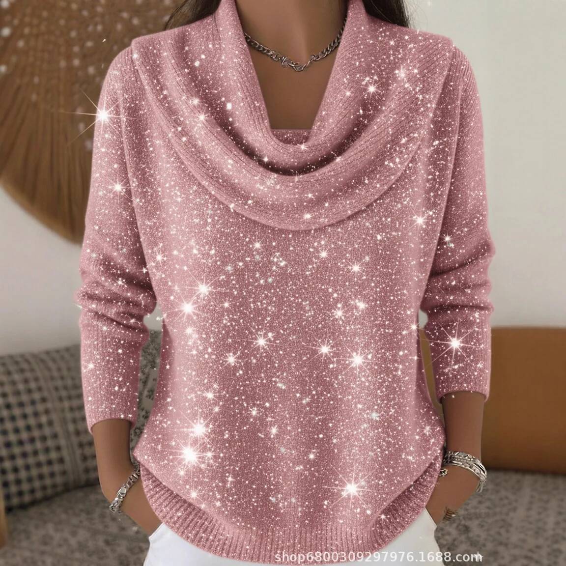 Sweater Rajut Payet Fashion un - Winter Clothing Taiwan ulasan dan harga