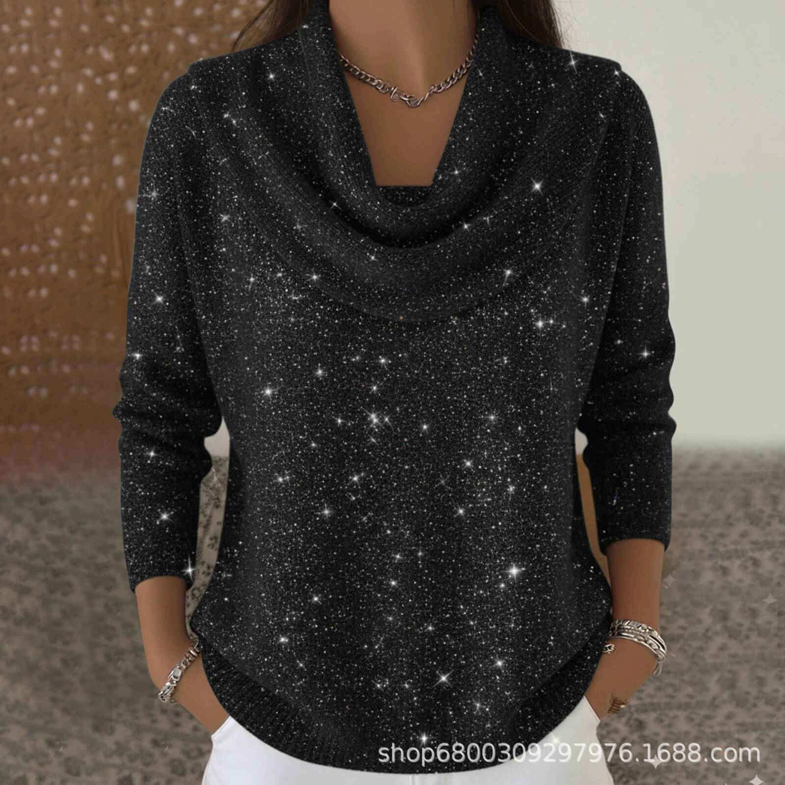 Sweater Rajut Payet Fashion un - Winter Clothing Taiwan ulasan dan harga