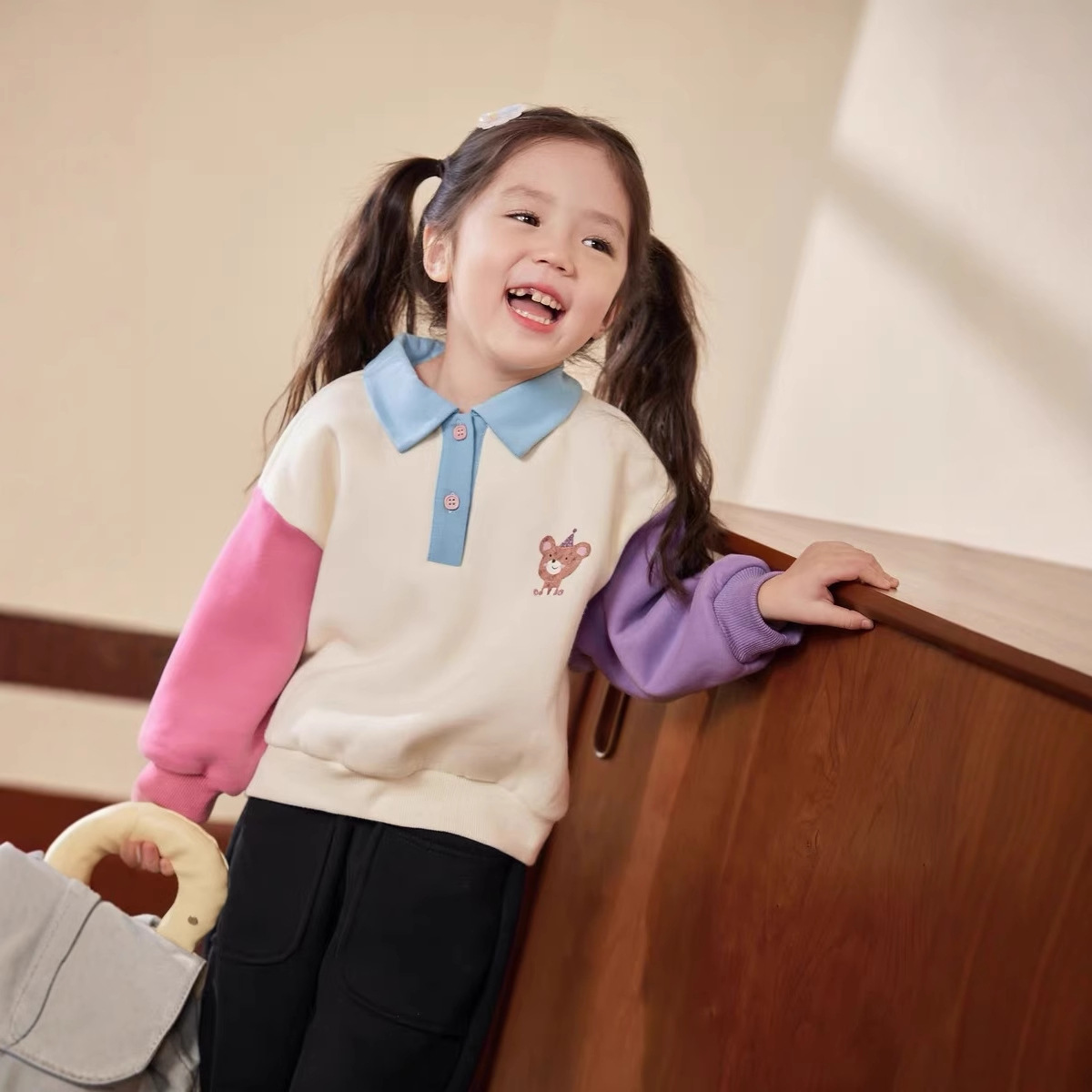 Pakaian Rumah Krim Kerah Polo  - Winter Clothing Baby ulasan dan harga