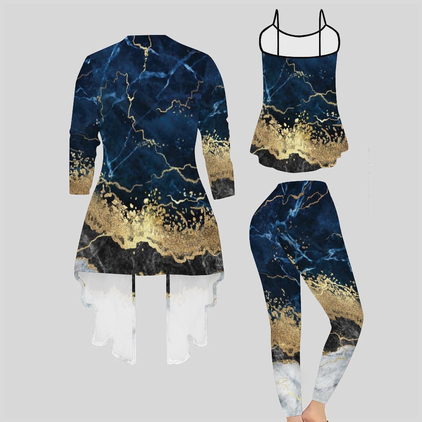 Set Tiga Potong Pakaian Wanita - Winter Clothing Matching ulasan dan harga